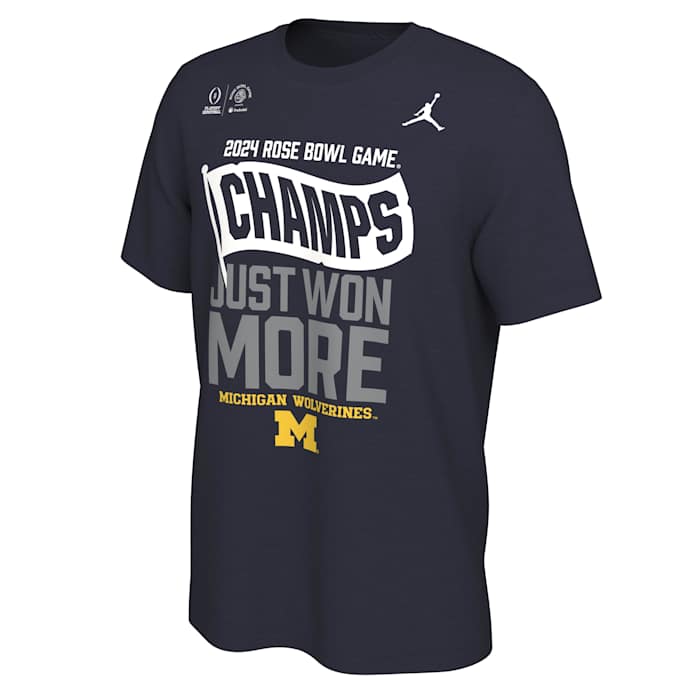 Michigan Wolverines 2023 Rose Bowl Champions Locker Room Tee